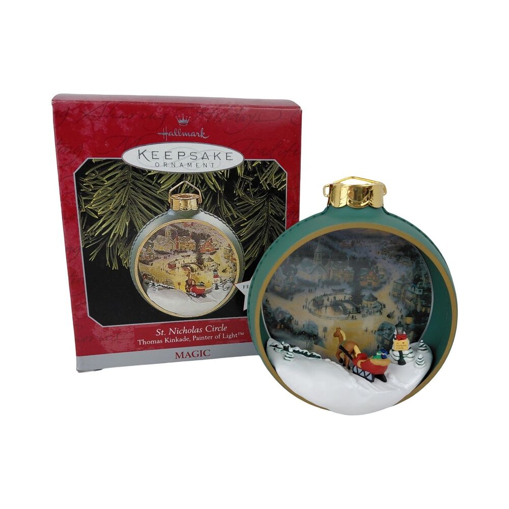Hallmark Keepsake Thomas Kinkade St Nicholas Circle Magic Christmas Ornament